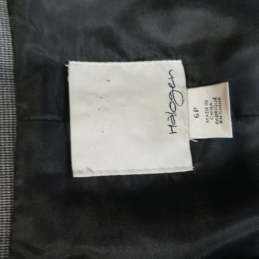 Halogen Gray One Button Closure Suit Jacket Blaze… - image 3